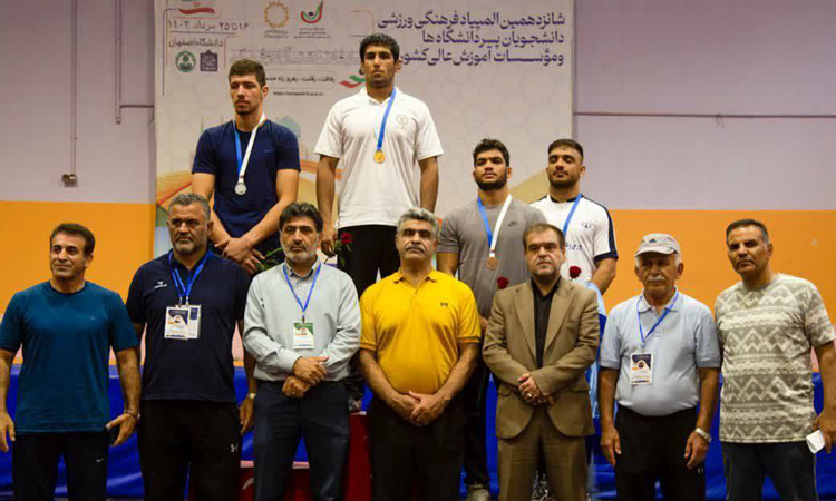 كسب مدال برنز مسابقات كشتی آزاد المپیاد قهرمانی دانشجویان كشور توسط دانشجوی دانشگاه